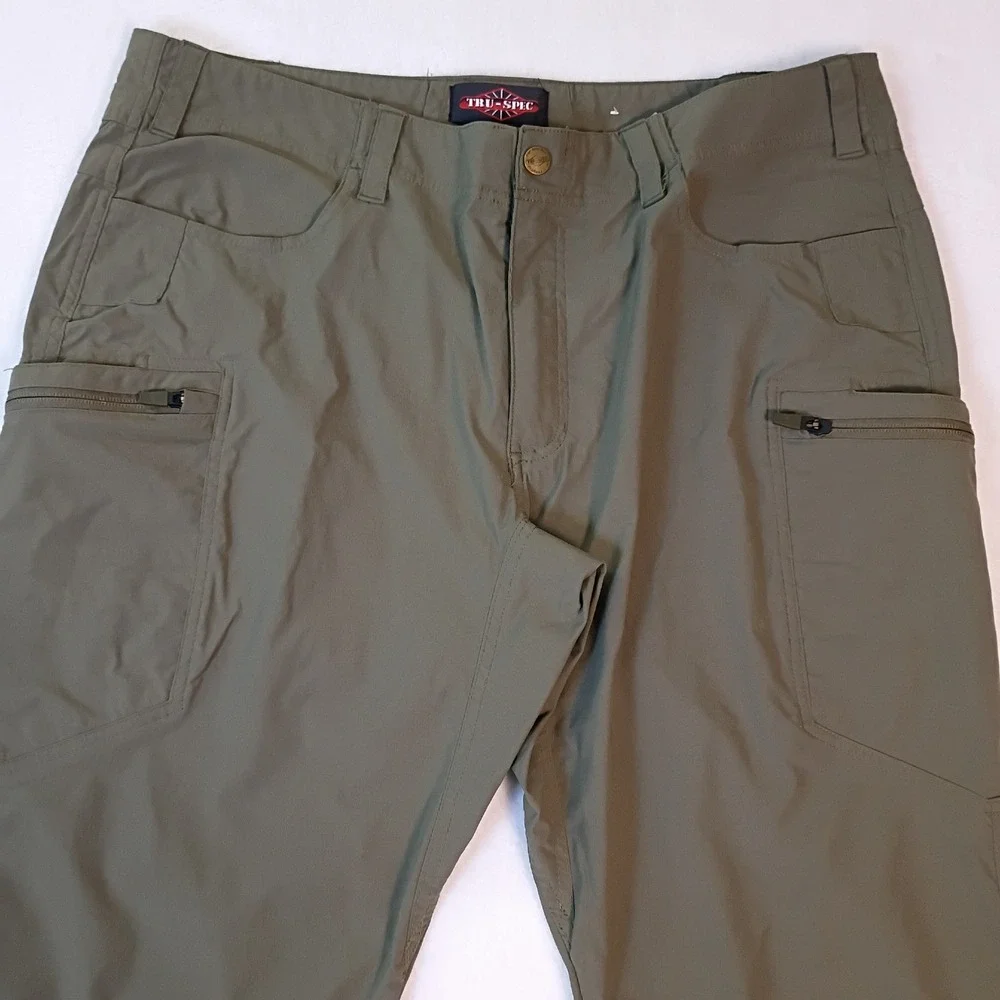 Tru-Spec Mens Tactical Pants Olive Green 38x30 Nylon Spandex 1527